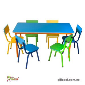 AS19 - Juego de Mesa Rectangular con Sillas