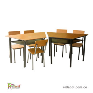 AH8 -Juego Trapezoidal con Mesa y Sillas